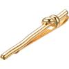Asienice Fermacravatta con nodo per uomo personalizzato personalizzato oro fermacravatta rotondo onda cravatta clip accessori gioielli