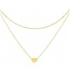 GHKJOK Squisita collana con ciondolo a forma di cuore, versatile, stile minimalista, regolabile, ipoallergenica, comoda da indossare tutti i giorni per donne e ragazze, regalo per occasioni placcate