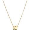 SINGULARU - Collana Hailey Letter. Acciaio con Placcatura in oro 18 kt. Gioielli da donna. Lettera N.