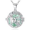 CELESTIA Chiama Angeli Gravidanza Ciondolo Richiamo degli Angeli Gravidanza Collana Colibrì Placcato Argento con 76~114CM Catene Regalo Donna Incinta
