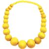 COLORFUL BLING Collana etnica con perline in legno naturale per uomo e donna, catena in legno africano, collana a filo grosso, gioielli hip hop, Legno, Legno