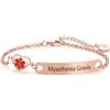 FGT Braccialetto ID per Avviso Medico in Oro Rosa per Uomo Donna Adulti, Gioielleria Medica di Emergenza, Cuore in Acciaio Inox, Bracciale Regolabile a Catena, One Size, Acciaio inossidabile, Non