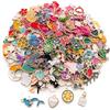 SquishyWorld Set di 50 ciondoli smaltati con ciondoli misti all'ingrosso per braccialetti, ciondoli per braccialetti, ciondoli fai da te, in lega, piccoli per collana fai da te, accessori per chiavi, braccialetti