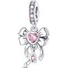 LIGHTDOG Bracciali in argento Sterling 925 con perline a forma di fiore, compatibili con braccialetti europei Pandora, regalo per donne, Argento sterling