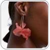 Cybche Orecchini pendenti a forma di petalo di fiore vintage, rosa, orecchini a goccia in acrilico, orecchini a petalo floreale, orecchini da sposa, gioielli da donna, Zinco