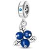 Mon & Sons Ciondolo in argento Sterling 925 con ciondolo a forma di albero genealogico, a forma di gatto, cane, mamma, compleanno, albero genealogico, caffè, tè, compatibile con braccialetti Pandora Moments, 4mm