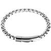 HMOOY Bracciale a Catena in Acciaio Inossidabile per Uomo, Bracciale a Catena Quadrato Rolo Bracciale a Catena in Acciaio Inossidabile Oro/Argento/Nero Gioielli in Acciaio Inossidabile (argento)