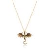 Wasise Collana con drago, gioiello gotico, merce della quarta ala, gioielli gotici con ciondolo a forma di drago fantasy, ciondolo a forma di drago cinese, regalo per donne, collana unica regalo per