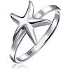 Bling Jewelry Anello di fidanzamento da donna con zircone cubico AAA da 1,5 carati, taglio brillante rotondo, solitario con halo, fascia intrecciata infinity pavé in argento sterling 925