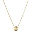 SINGULARU - Collana Hailey Letter. Acciaio con Placcatura in oro 18 kt. Gioielli da donna. Lettera G.
