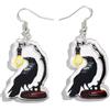 CrownOfRibbons Orecchini da donna une forme de pendentif de style corvo ou corvo