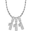 SBI Jewelry Collana con Ciondolo Numero Scintillante 10 16 17 18 21, Collana per Compleanno da Donna, CZ Trasparente, Gioielli per Compleanno della Figlia, One Size, Acciaio inossidabile, Non pietra
