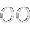 AOEDEJ G23 Titan Schwarz/Stahlgrau/Gold Creolen 18G Kleine Huggie-Creolen 8 mm/10 mm/12 mm Knorpel für empfindliche Ohren für mehrere Piercings Knorpel-Creolen-Stack-Schmuck, 8mm, 10mm, 12mm, Titanio
