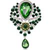 FCZIVA Spilla Vintage Regina Donna Regalo Compleanno Cammeo Spille da Donna Vestito Spille da Risvolto Strass Ciondolo Gioielli Matrimonio Anniversario San Valentino Amici Famiglie Natale Elegante Regalo, 7