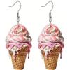 CrownOfRibbons Orecchini une forme de glace, divertissante et carini, da donna, idéale pour le dessert