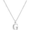 Kraven Choker iniziale in argento S925 delicato zircone cubico con lettere collane delicate per gioielli regali di compleanno per donne e ragazze, Zirconia cubica, Zirconia cubica, strass