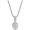 SBI Jewelry Collana da donna con ciondolo a forma di numero scintillante 10, 16, 17, 18, 21, con zirconia cubica trasparente, gioiello per compleanno, Misura unica, Acciaio inossidabile, Nessuna