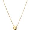 SINGULARU - Collana Hailey Letter. Acciaio con Placcatura in oro 18 kt. Gioielli da donna. Lettera C.