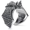 WESTMIAJW Anello da uomo e donna, in acciaio inox, con pipistrello, leone, ragno, lupo, gotico, punk, gotico, anello con animali, taglia 10, 19, 20, 22, 22, 22, 22, 22, 22, 22, 22, 22, 22