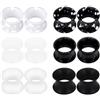 XSDSLS 6 Paia Di Tappi Per Le Orecchie In Silicone, Tunnel Silicone, Dilatatori Per Le Orecchie, Piercing, Dilatatori A Doppia Svasatura, Orecchini Da 6/8/10/12/14/16/18/20 Mm (20mm)