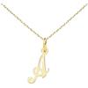 L'Atelier d'Azur Collana - Ciondolo Lettera A Oro 750/1000 - Catena Dorata Offerta