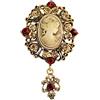 FCZIVA Spilla vintage Regina da donna Regalo di compleanno Cammeo Spille da donna Abito Costume Spille da bavero Cristallo Gioielli eleganti per anniversario di matrimonio Bouquet Famiglie di amici (Tipo 1)