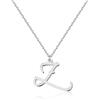 UMAGICBOX 'UMAGICBOX Personalized Initial Necklace - Handwritten Script Style Stainless Steel Minimalist jewelry - Non-Fading & Hypoallergenic - Gift Bag Included - 16'' + 2'' Extension'