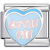 Mon & Sons Charm a forma di balletto, cane, gatto, famiglia, amore, cuore, mamma, calcio, basket, compleanno, 9 mm, compatibile con braccialetti Nomination, 0, Metallo, Nessuna pietra preziosa