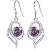 ITESSY Orecchini pendenti in argento da donna, orecchini pendenti con zirconi cubici per ragazze, graziosi ed eleganti orecchini ipoallergenici per orecchie sensibili, Zirconia cubica, zirconia cubica
