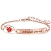 FGT Braccialetto ID per Avviso Medico in Oro Rosa per Uomo Donna Adulti, Gioielleria Medica di Emergenza, Cuore in Acciaio Inox, Bracciale Regolabile a Catena, One Size, Acciaio inossidabile, Non