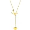 Sakrami Collana in Oro 9KT con Ciondolo Rondine - Gioiello Simbolico ed Elegante per Donna, Ragazza - Idea Regalo per Compleanno, Anniversario, Comunione, San Valentino, Natale