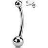 OUFER Body Piercing OUFER Piercing Ombelico in Titanio - 10/12/14/16 mm Internamente, 14G Gioielli Anello Bar per Ombelico