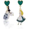 Wasise Orecchini Alice Nel Paese Delle Meraviglie, Gioielli Sognanti Di Alice, Accessori Unici Per Cappellaio Matto, Incantevoli Orecchini A Forma Di Tazza Da Tè