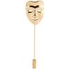 Knighthood Spilla Dorata Maschera per Bavero Distintivo Cappotto Abito da Regalo Camicia da Festa Colletto Accessori Spilla per Uomo