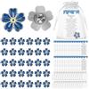 CNSJ Spilla commemorativa con scritta Forget Me Not, a forma di fiore, con biglietti, One Size, Metallo