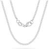 Casxyue Catena in argento S925 per donne e ragazze, 40,6 cm, 45,7 cm, 50,8 cm, 55,8 cm, 61 cm, 61 cm, 71,1 cm, 76,2 cm, catena a maglia barbazzale, serpente, croce, scatola, perline, 30inch, Argento
