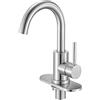 VEVOR Rubinetto Monocomando per Lavello da Cucina, Rubinetto Beccuccio ad Arco per Lavello da Cucina, Miscelatore per Acqua Altezza del Beccuccio 160 mm per Bagno, Argento