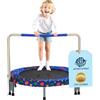 VEVOR Trampolino per bambini da 91,4 cm, 0,9 m, per interni ed esterni, mini trampolino pieghevole con manico, rimbalzo, regalo di compleanno per bambini dai 3 anni in su, ragazzi e ragazze per