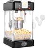 VEVOR Macchina per Popcorn, 240 x 275 x 475 mm Macchina Popcorn Elettrico 300 W Bollitore Peso 3,25 kg, Produrre per Lotto, Macchina per Popcorn da Tavolo, Include 2 Misurini, Stile Cinema, Nero