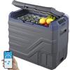 VEVOR Frigorifero per Auto, Frigo per Auto da 12 Volt, Congelatore Portatile a Zona Singola da 45 L con Luce Incorporata, 12/24V DC 100-240V AC Compressore per Esterno, Campeggio, Camper