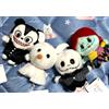 Disney Set di 4 mascotte di Tim Burton The Nightmare Before Christmas Urupocha Chan ...
