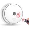 WISUALARM Allarme fumo, batteria 10 anni, allarmi fumo per la casa, allarme antincendio con funzione di silenziamento a distanza, allarmi fumo con pulsante di test/silenzio, conforme a EN14604 (1pack)