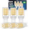 QOJUX Lampadina G9 3.5W 650LM, Equivalente a 50W Lampada Alogena, 2700K Lampadine G9 LED Luce Calda Risparmio energetico, Angolo a fascio 360°, AC 220-240V, Non Dimmerabile, Confezione da 6