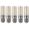 I-SHUNFA Lampadina LED a mais E27 Bianco caldo 3000K 7W Lampadina LED di ricambio 70W Lampadina alogena Non dimmerabile Pannocchia di mais Piccola candela Lampadina a vite Confezione da 5