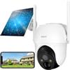 ARENTI 2K/3MP Telecamera Esterno Senza Fili, Telecamera WiFi Esterno 2,4GHz,Telecamera Batteria con Solare Pannello,Visione Notturna a Colori, IP65, Allarme Sonoro/Luminoso, Audio Bidirezionale, Alexa