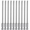QUARKZMAN 10Pz #2 Punte Cacciavite Phillips PH2 1/4 Gambo Esagonale 4.33 (110mm) Lungo Acciaio S2 Magnetiche Inserti per Avvitatore Cacciavite Elettrico Punte Trapano 0.157 (4mm) Asta