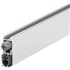 Gedotec Guarnizione a pavimento abbassabile - grigio argento | 1 pezzo Guarnizione a pavimento automatica per porte | DDS 12 | Lunghezza 730 mm - accorciabile