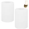 BENECREAT 2 Paralume In Vetro Satinato Bianco, Coperchio In Vetro O Globo di Ricambio per Lampadario, Lampada A Sospensione, Applique e Lampada Da Bagno, 9x13cm