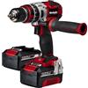 Einhell Taladro percutor sin escobillas (brushless) TE-CD 18 Li-i BL Incluye 2 Bat 3Ah