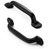 FURNIWARE 5Confezione Maniglie per Armadio da Cucina Opaco Nero, Hardware per Armadietto Tira Cassetti Elettrodomestici, Maniglie per Armadio da Cucina, Armadio Porta Armadio, Ottone - 3 Pollici (96mm